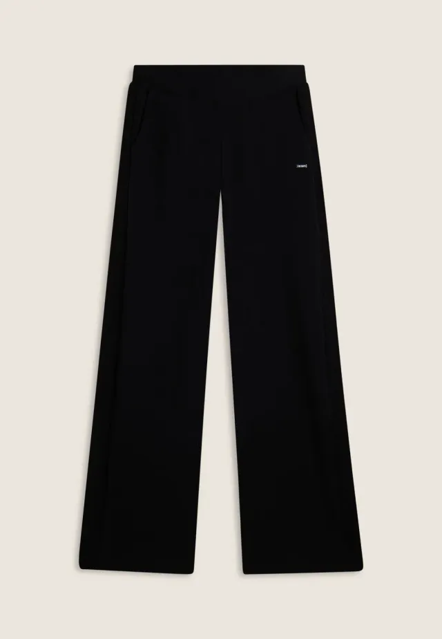 Freddy Wide Leg Hose Damen Schwarz Sweat