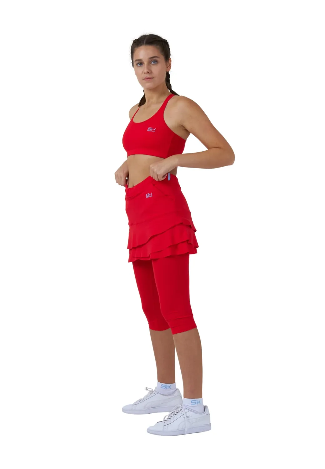 SPORTKIND Tulip Skapri Leggings Rock Bordeaux Rot M