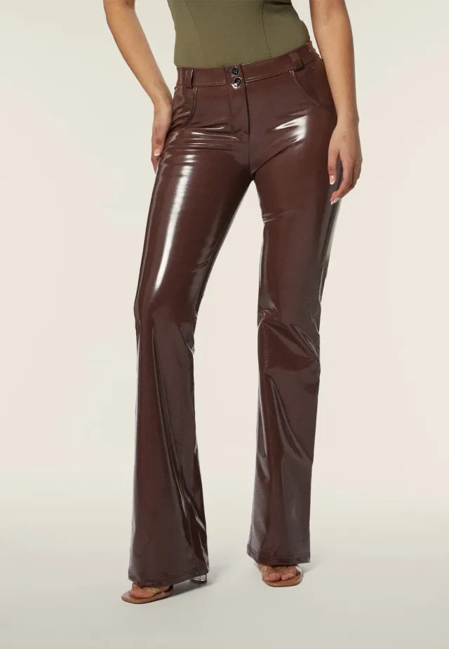 Freddy WR.UP Flare-Hose Latex Schwarz Regular recycelt