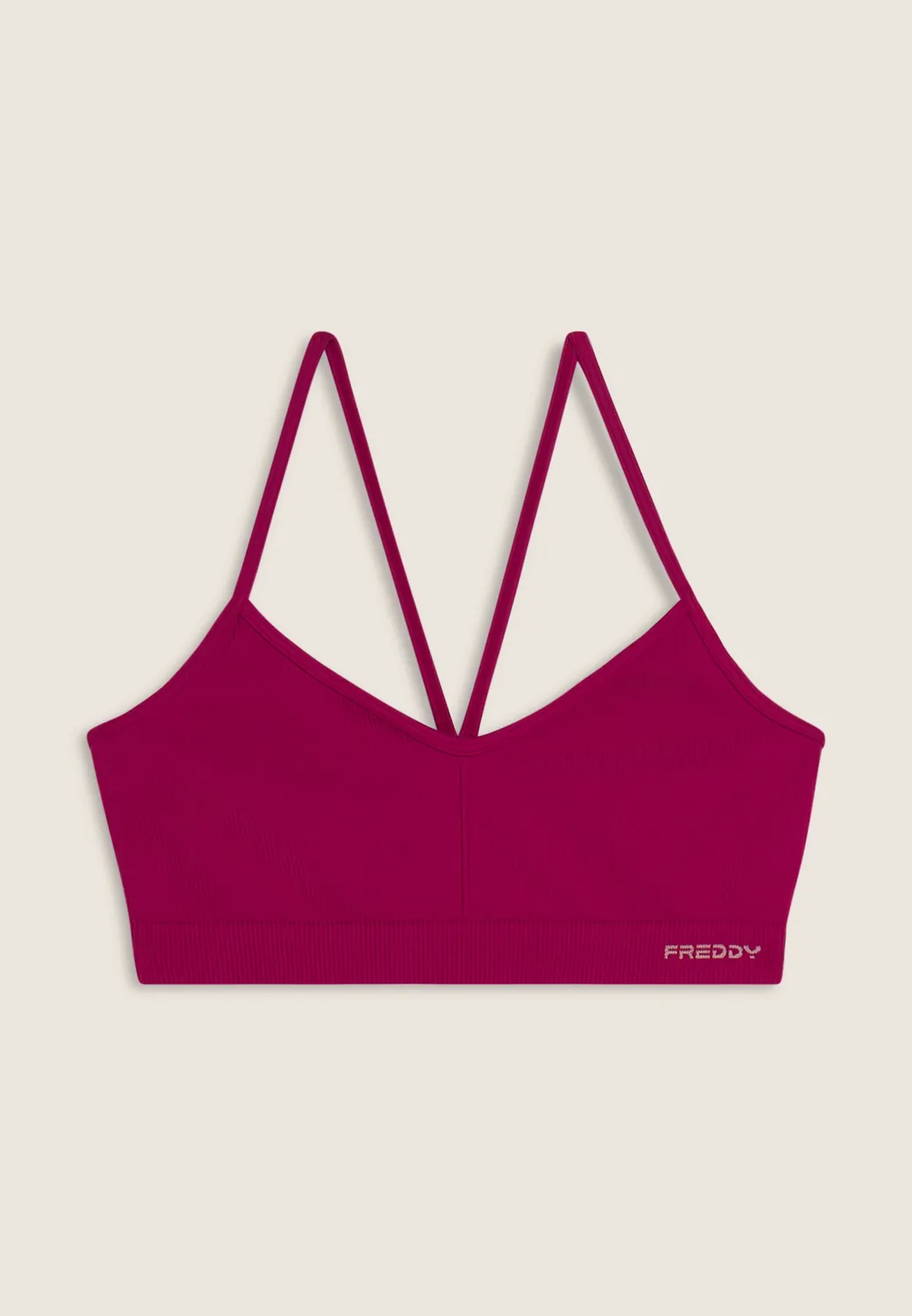 Freddy Seamless Sport-BH gekreuzt Schwarz