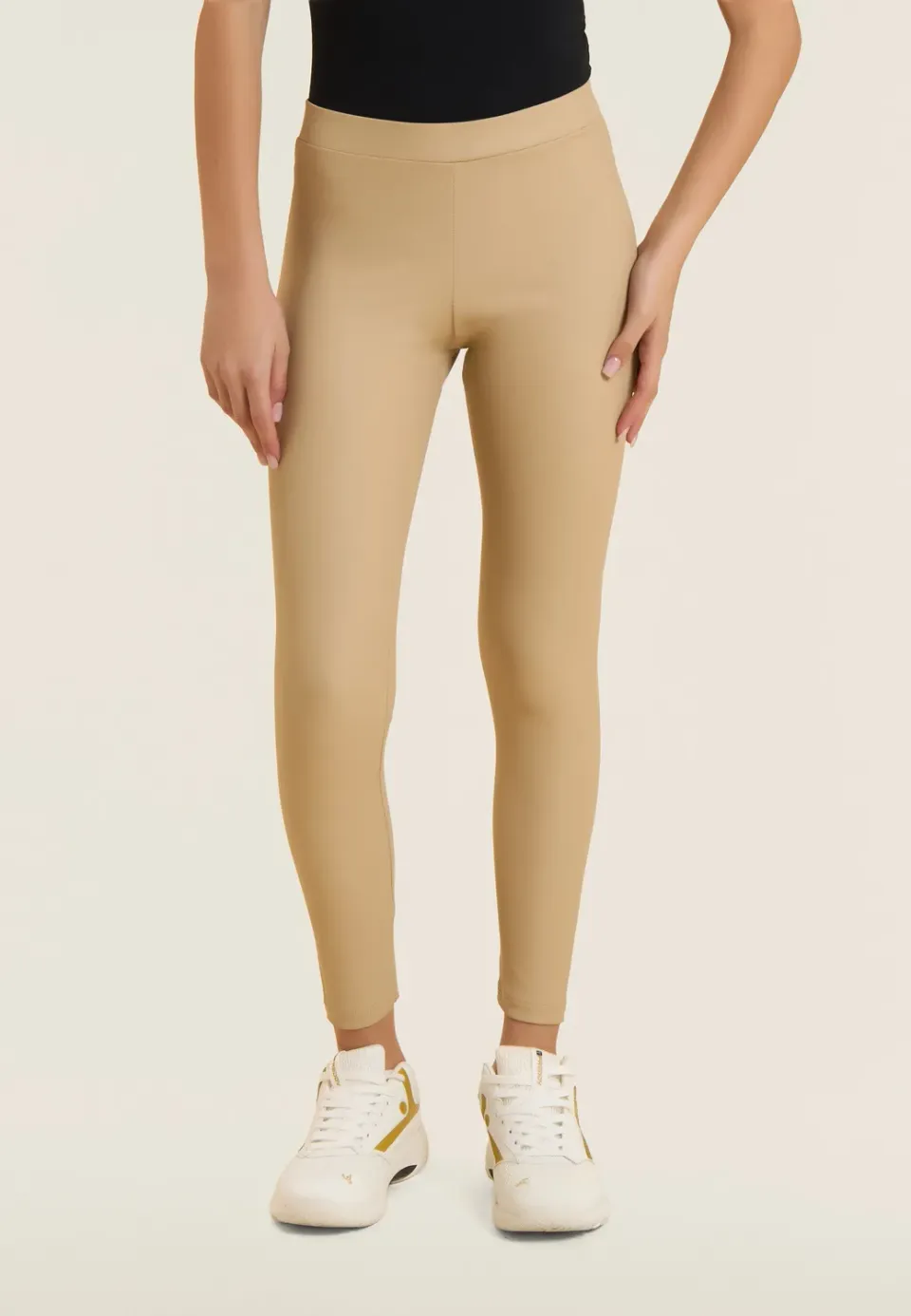 Freddy 7/8 Leggings coated Faded Denim Regular-Waist