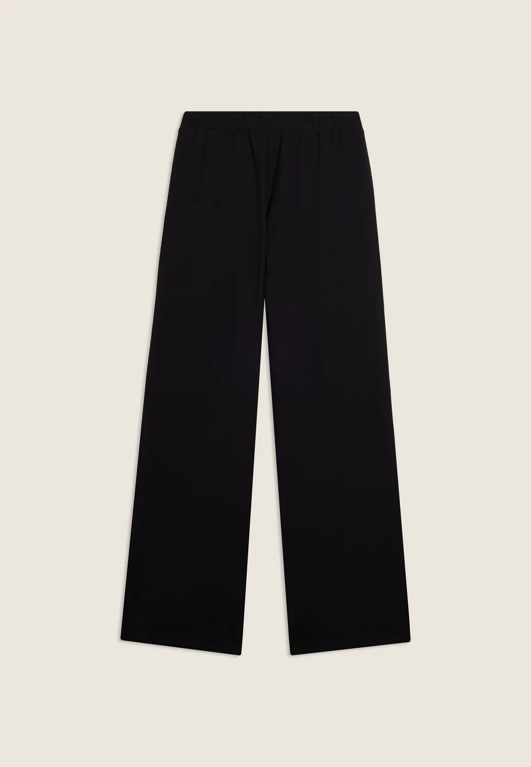 Freddy MST Wide Leg Sporthose Damen Schwarz French Terry