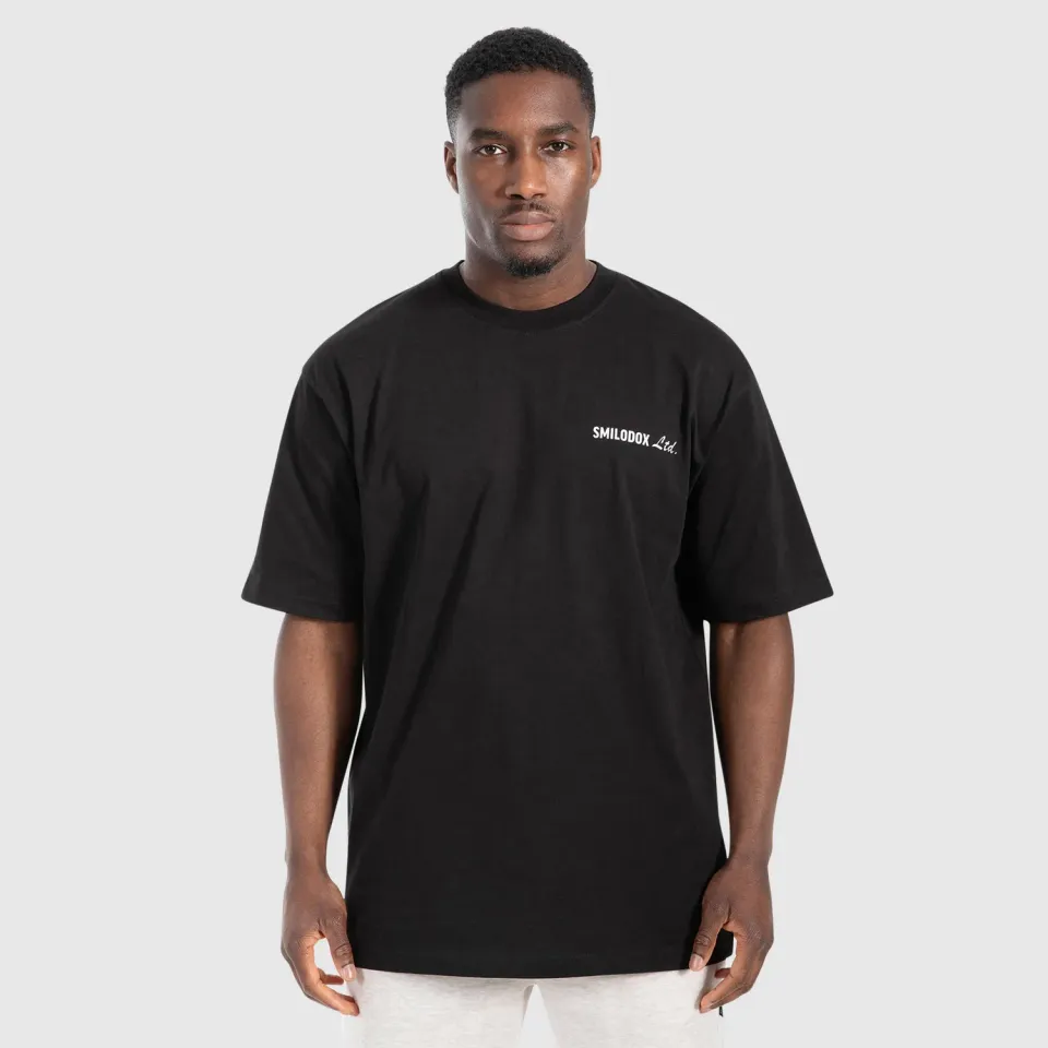 Smilodox Carnos Liquid Brail T-Shirt Schwarz Oversize