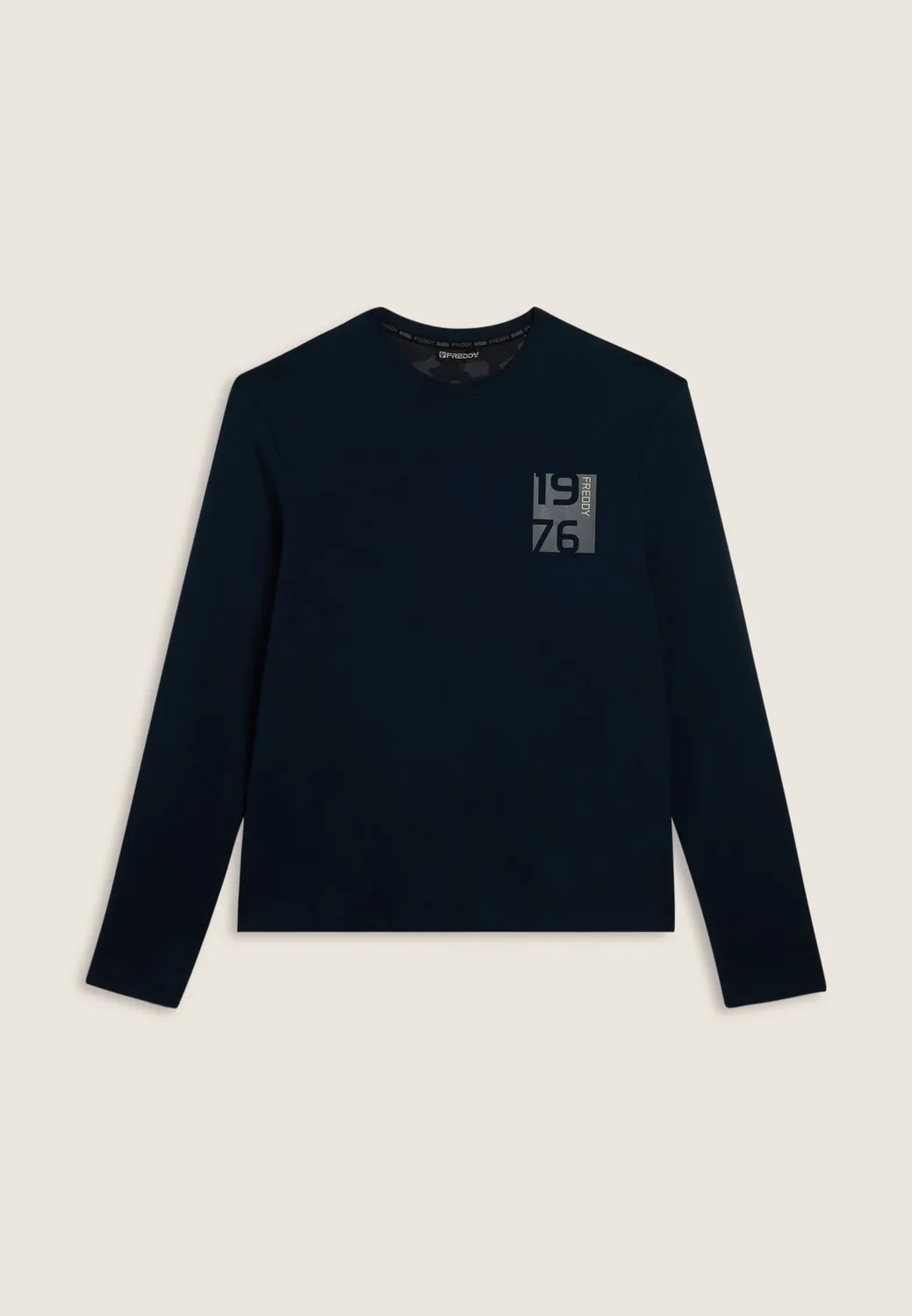 Freddy 1976 Langarmshirt Herren Jet Black Baumwolle