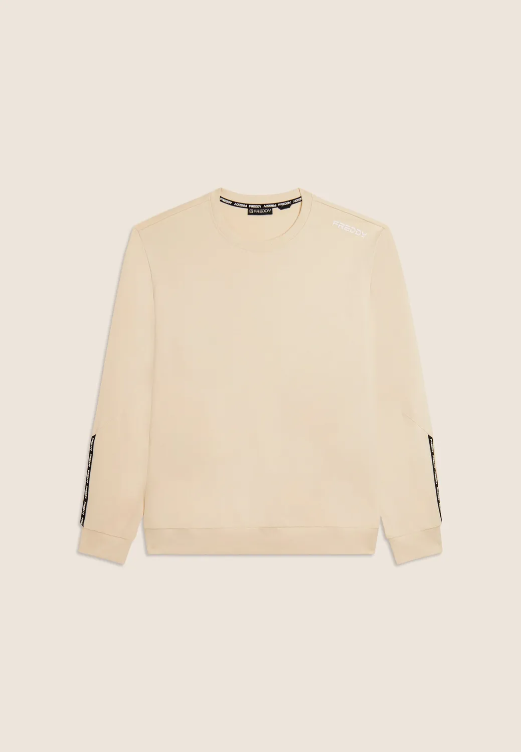 Freddy Sweatshirt Damen White Swan Baumwolle Rundhals