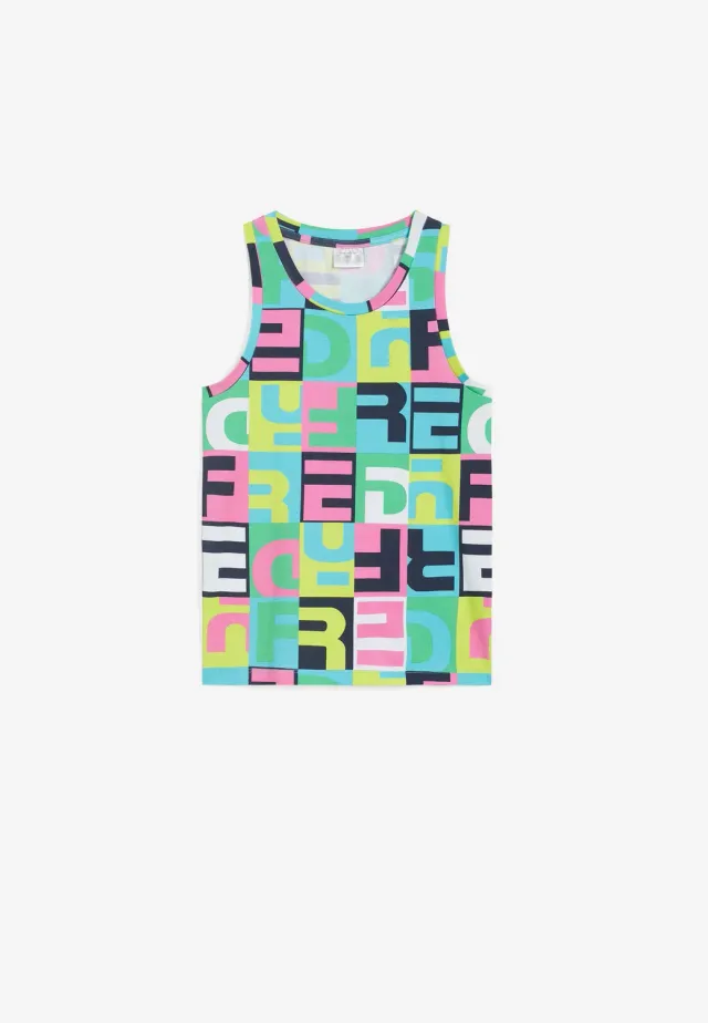 Freddy Mädchen Top Multicolor aus Baumwolle