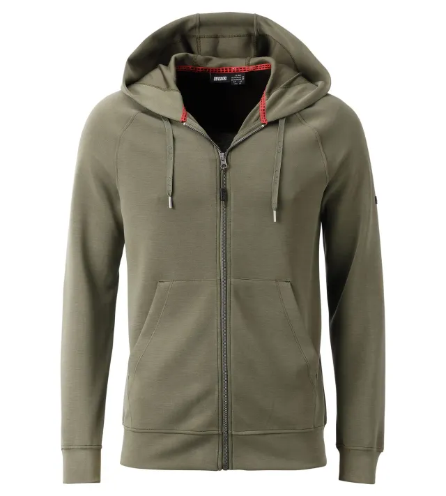 LPO Felix Sweatjacke Herren olivgrün mit Kapuze