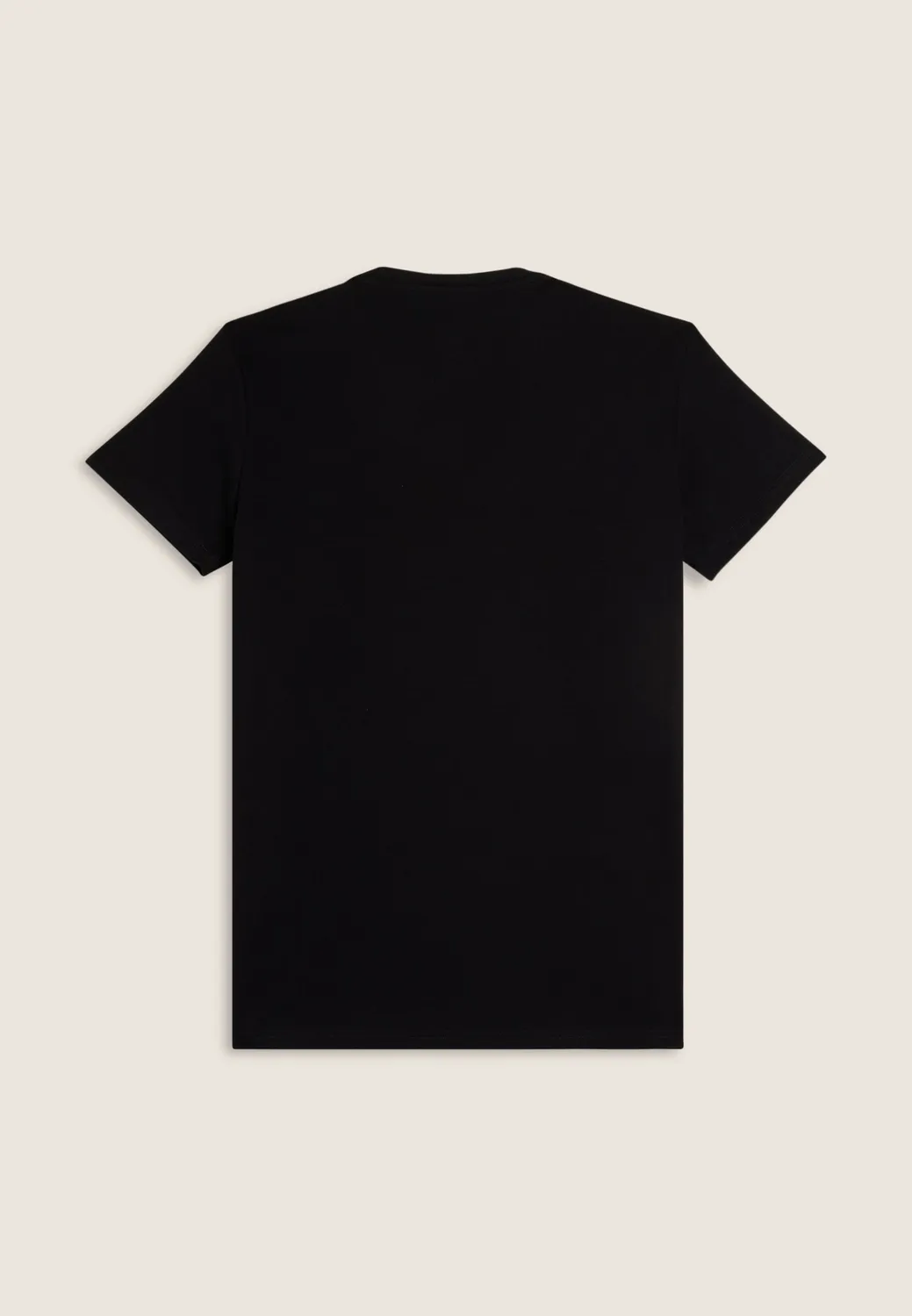 Freddy Herren T-Shirt Nero Baumwolle Kontrastbande