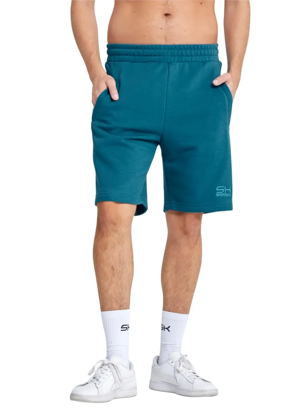 SPORTKIND Shorts Baumwolle Herren Hose mit RV-Taschen