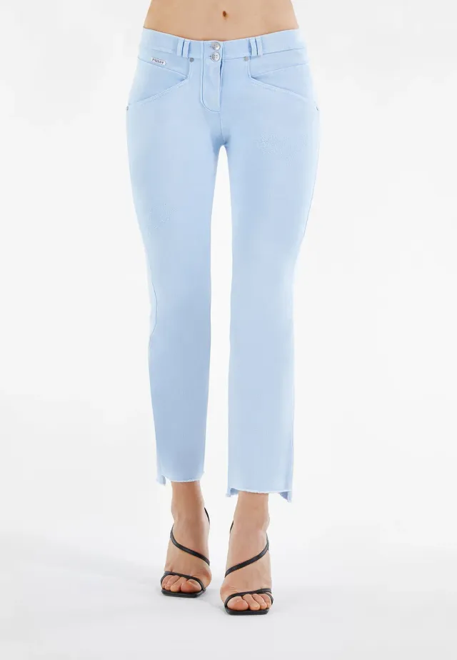 Freddy WR.UP 7/8 Flare Distressed Hose Coral Blush Push-up