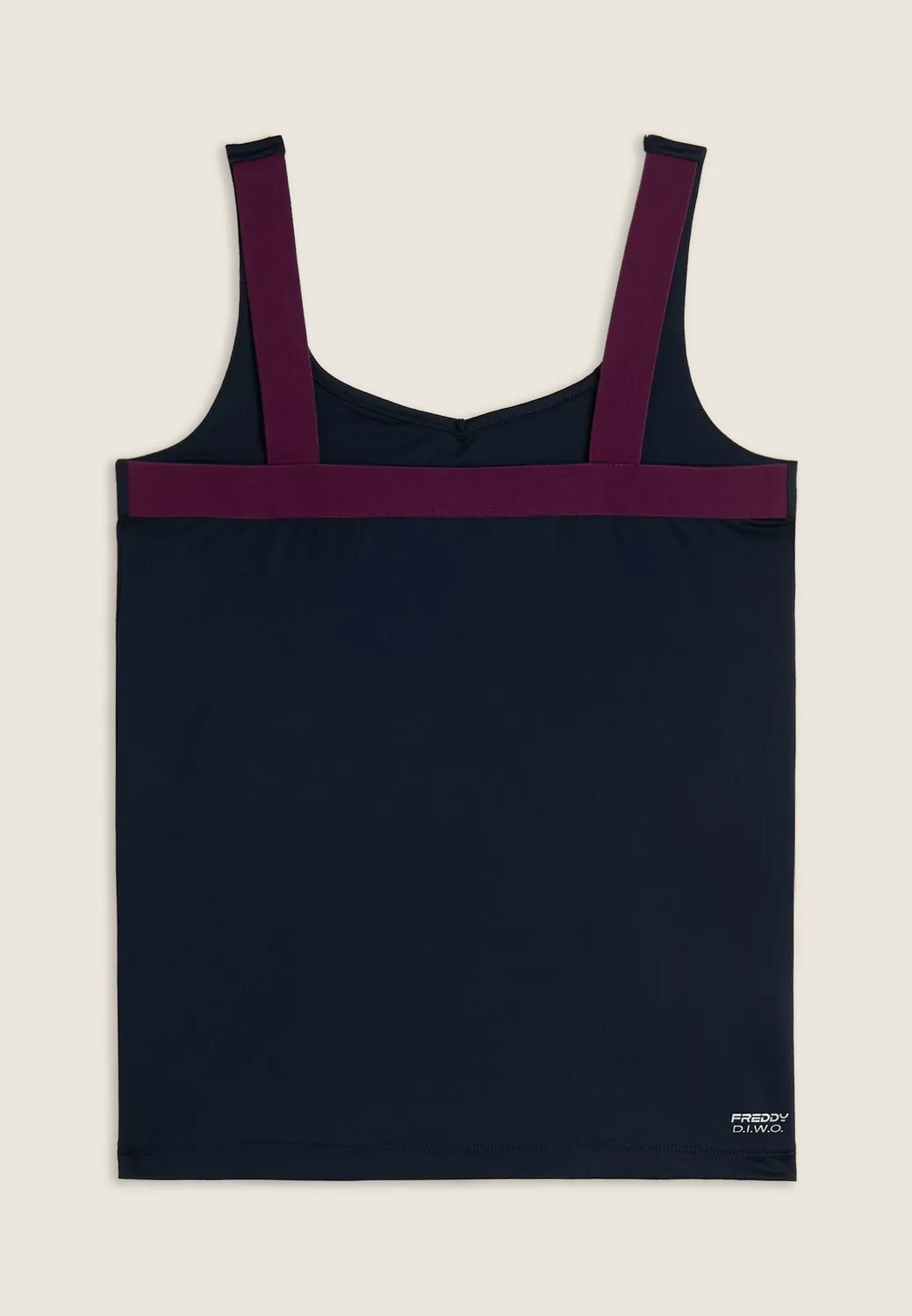 Freddy Sporttop Damen Dunkelblau Bh-Träger Top Atmungsaktiv