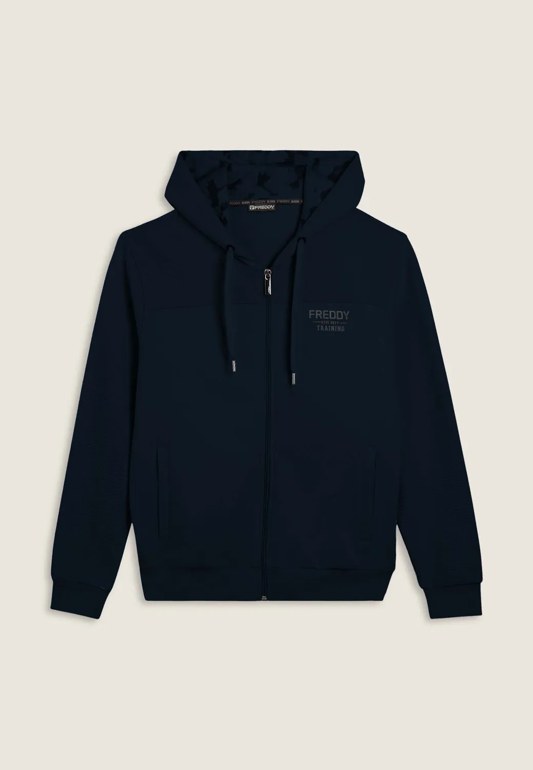 Freddy Camouflage Hoodie Herren Full-Zip Blau