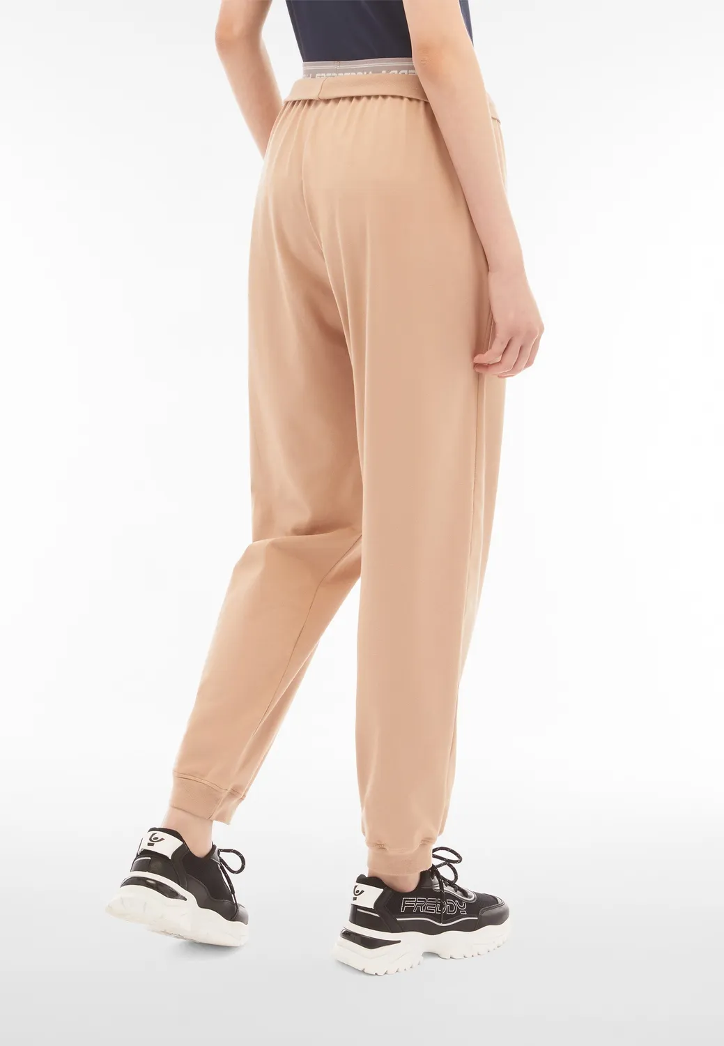 Freddy Jersey Jogger Hose Dark Sapphire mit Logo-Bund