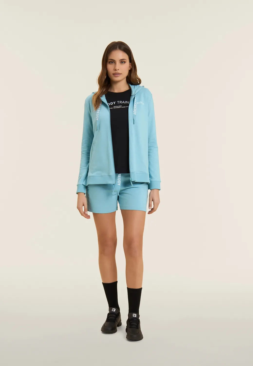 Freddy Kapuzenjacke French Terry Rose