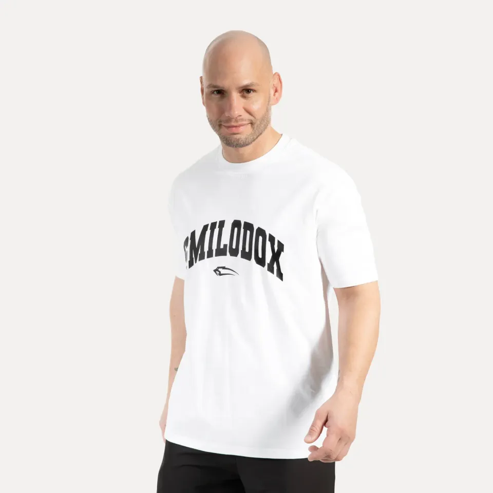 Smilodox Carnos BTP T-Shirt Weiß Baumwolle