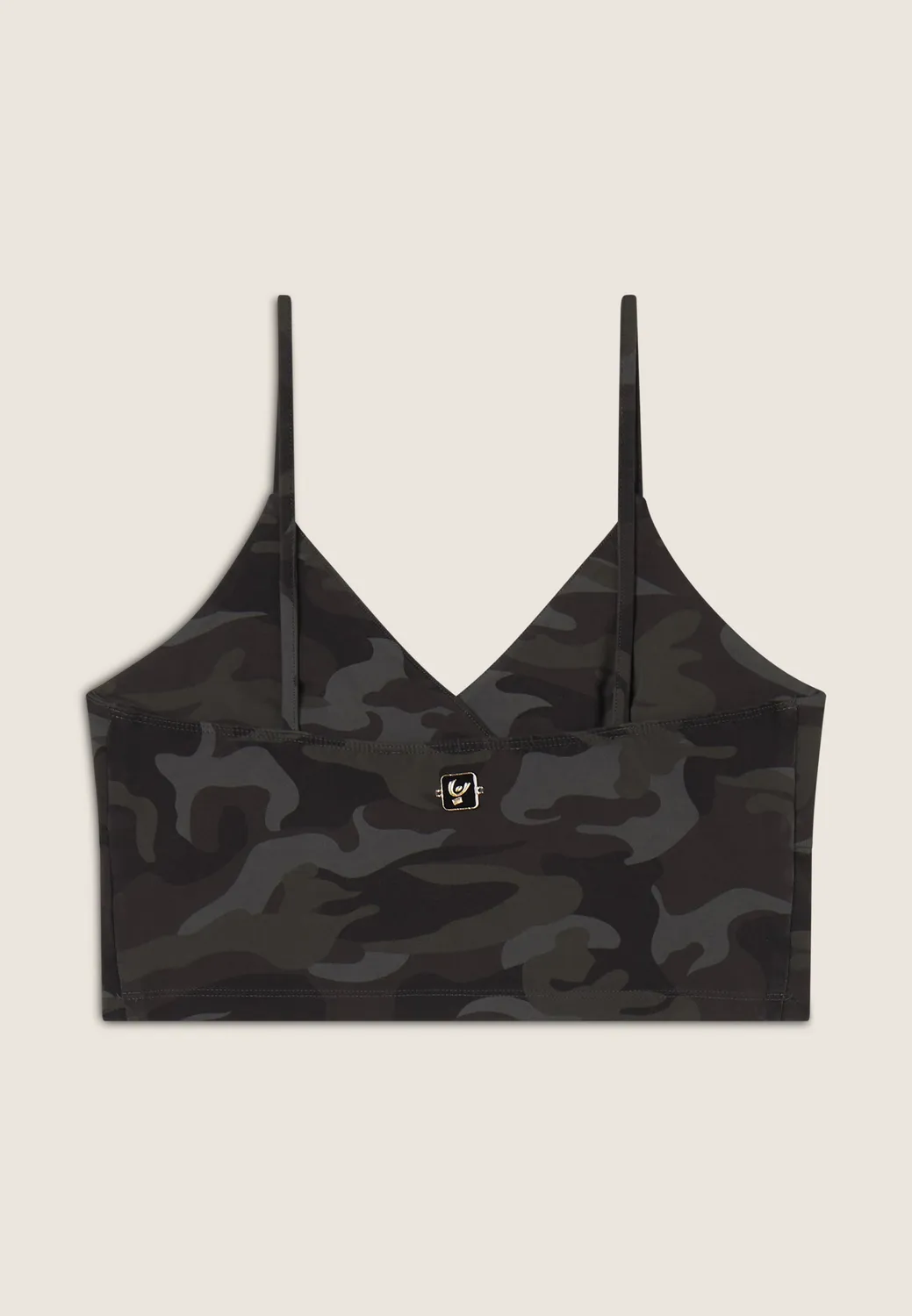 Freddy Camo Cropped Top Damen mit Front-Kreuzung