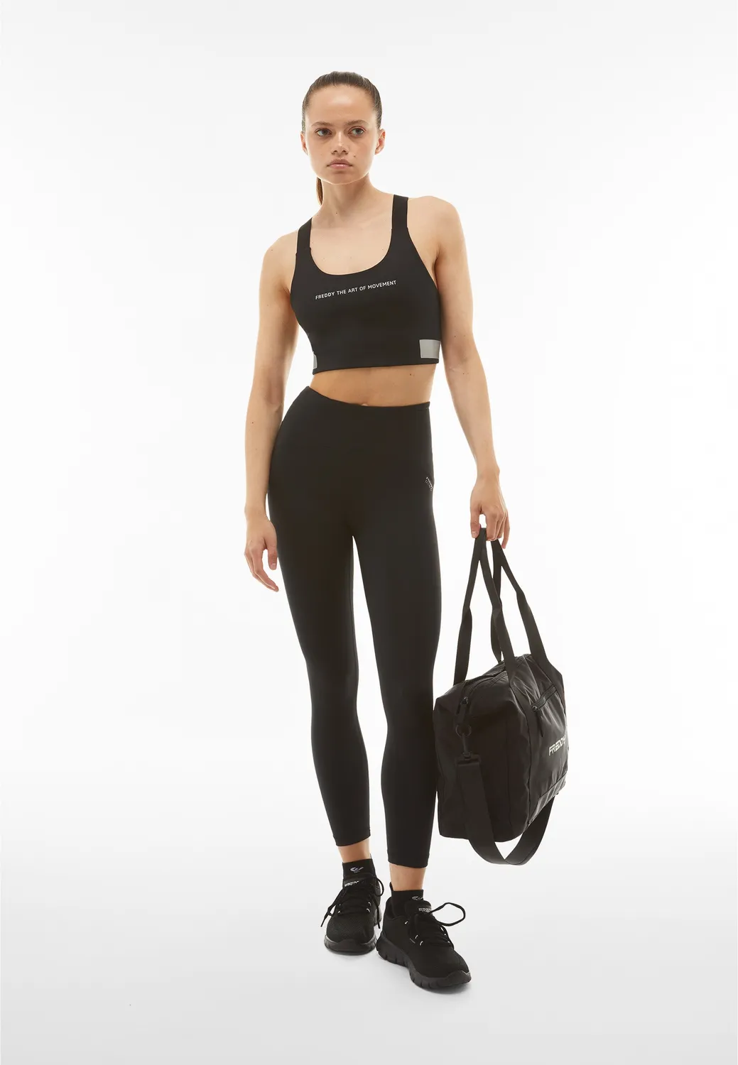 Freddy SuperFit 7/8 Leggings Damen schwarz High Waist