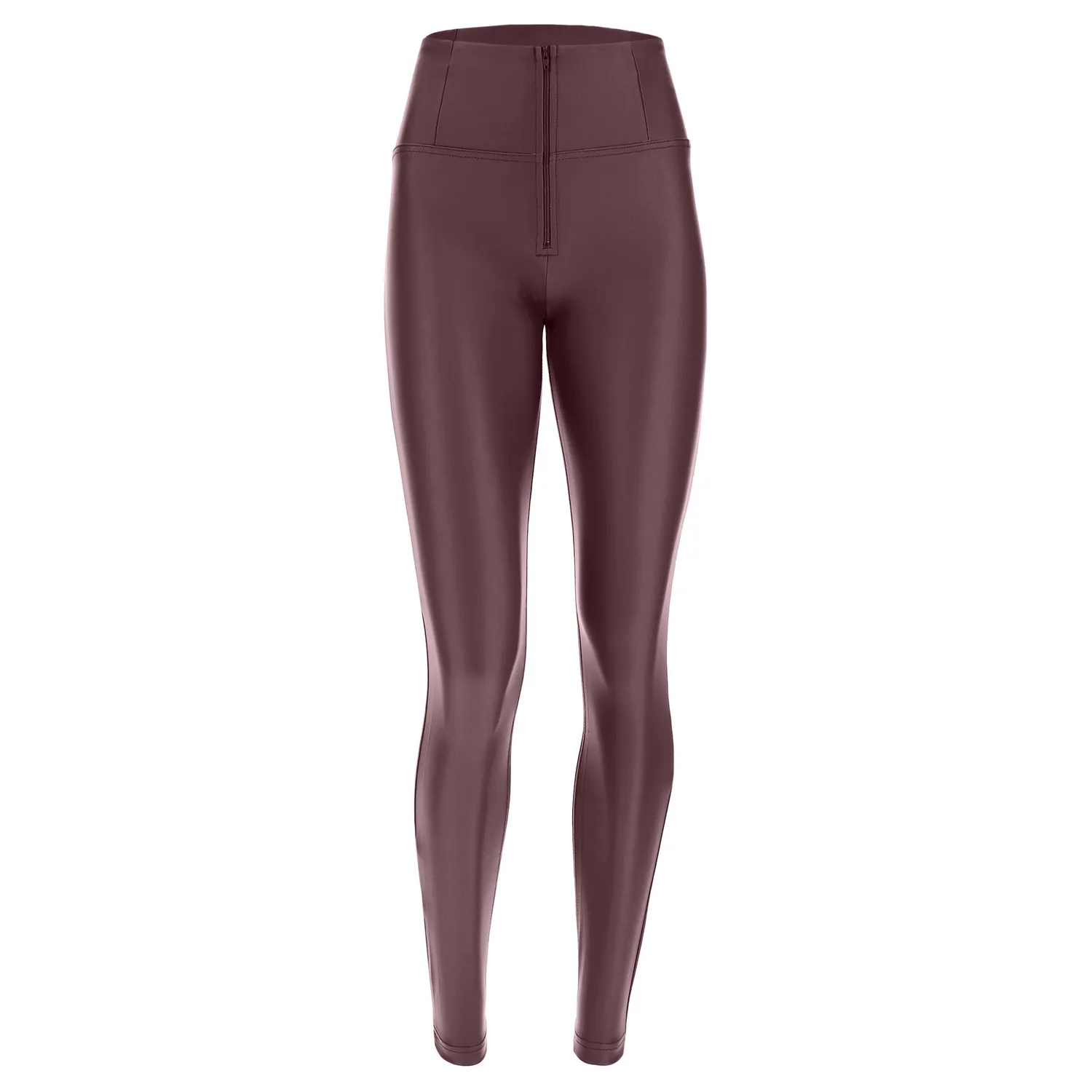Freddy WR.UP Kunstlederhose Schwarz High Waist Special