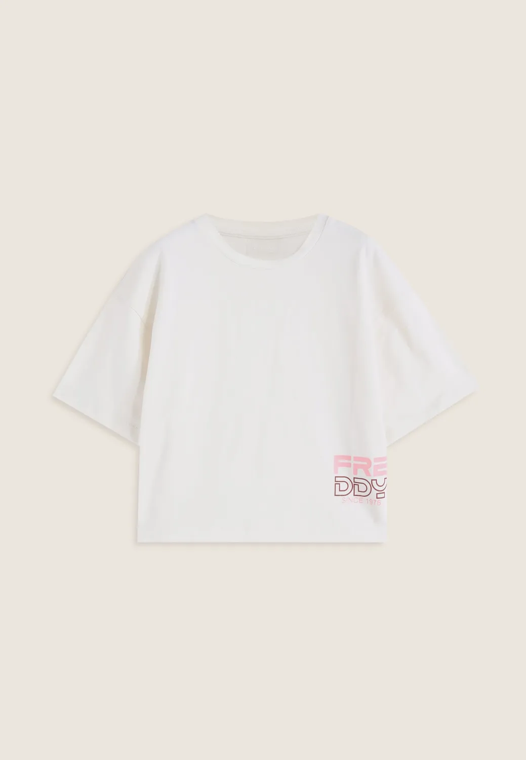 Freddy Oversize Cropped Mädchen T-Shirt Baumwolle