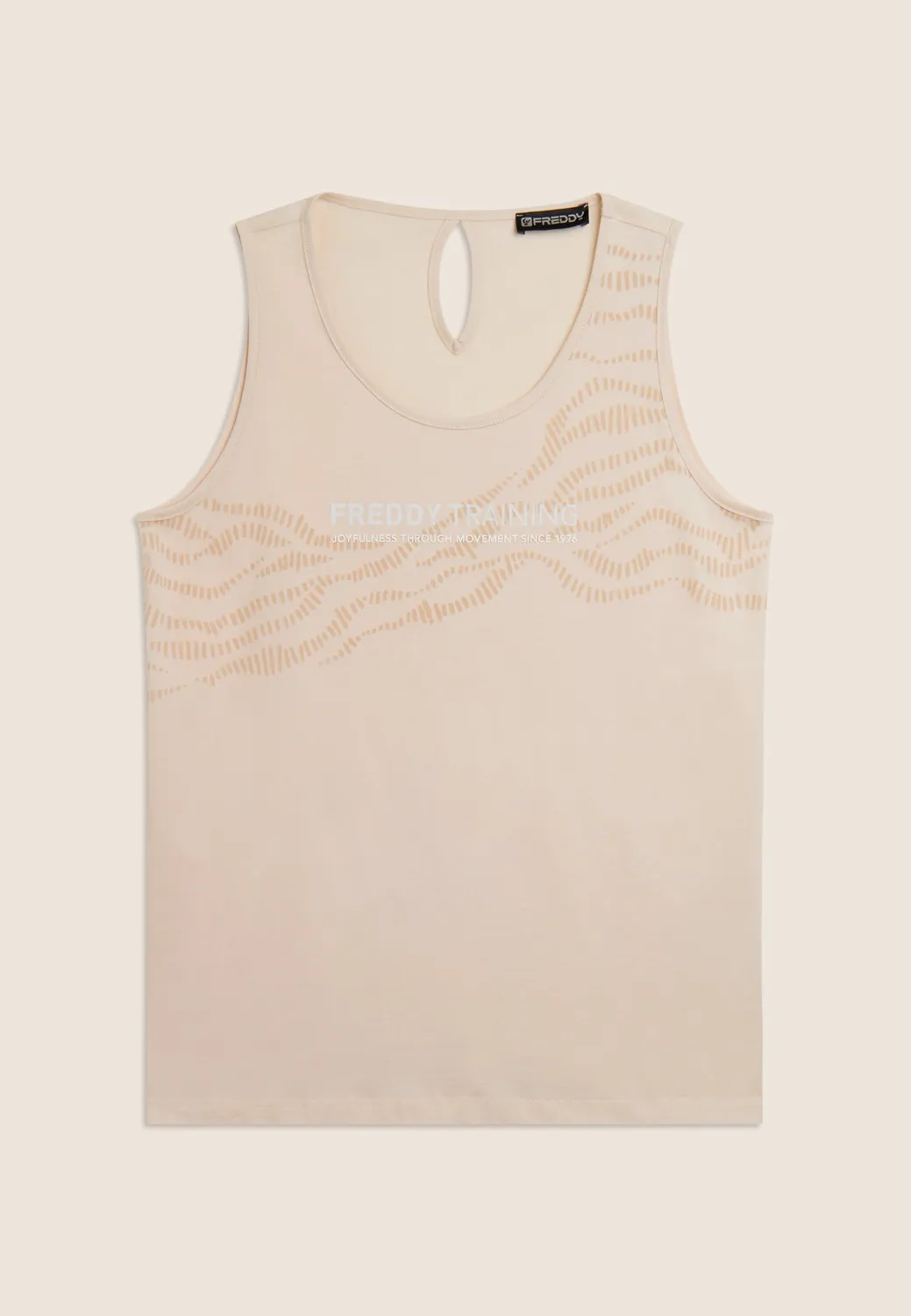 Freddy Training Cut-Out Tank Top Baumwolle Dark Sapphire