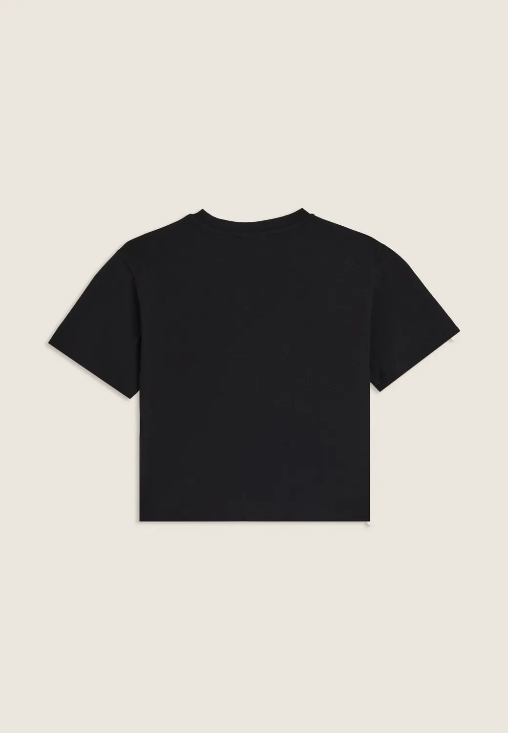 Freddy Junior Cropped T-Shirt MOVE Nero Strass Pailletten