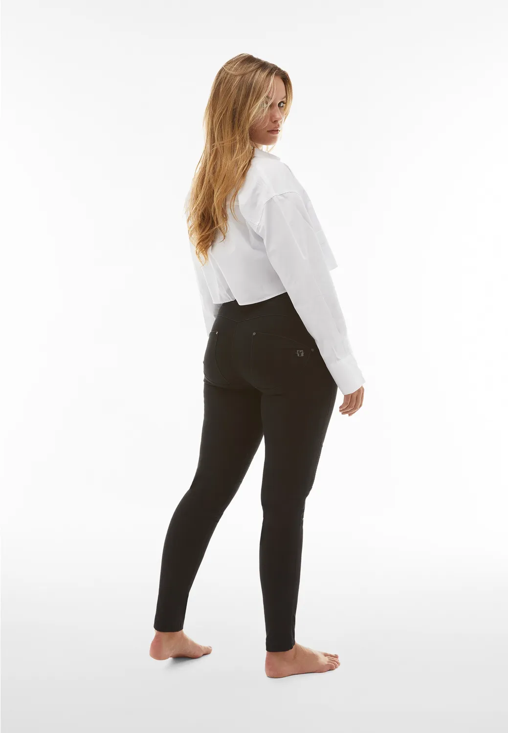 Freddy WR.UP Biker Jeans Superskinny Dark Jeans Hoher Bund