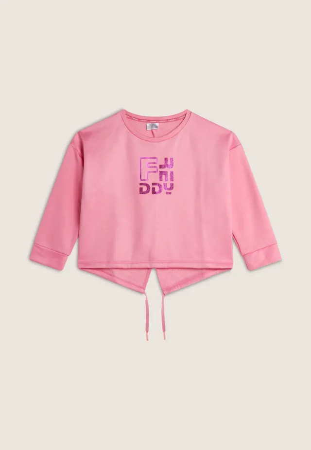 Freddy Sweatshirt Mädchen Rosa Glitterprint Gr. 4-16