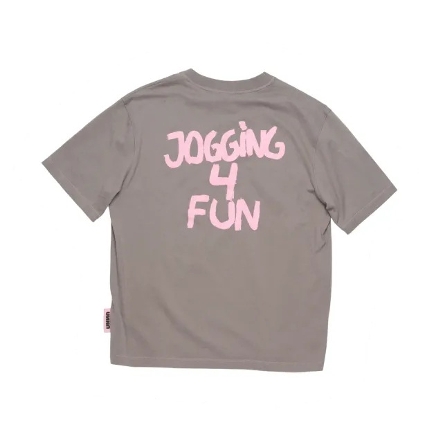 UNNA Jogging 4 Fun Tee T-Shirt Herren Grau Bio-Baumwolle