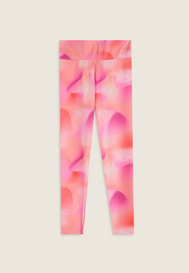 Freddy Kinder Leggings Rosa Orange Funktionsstoff