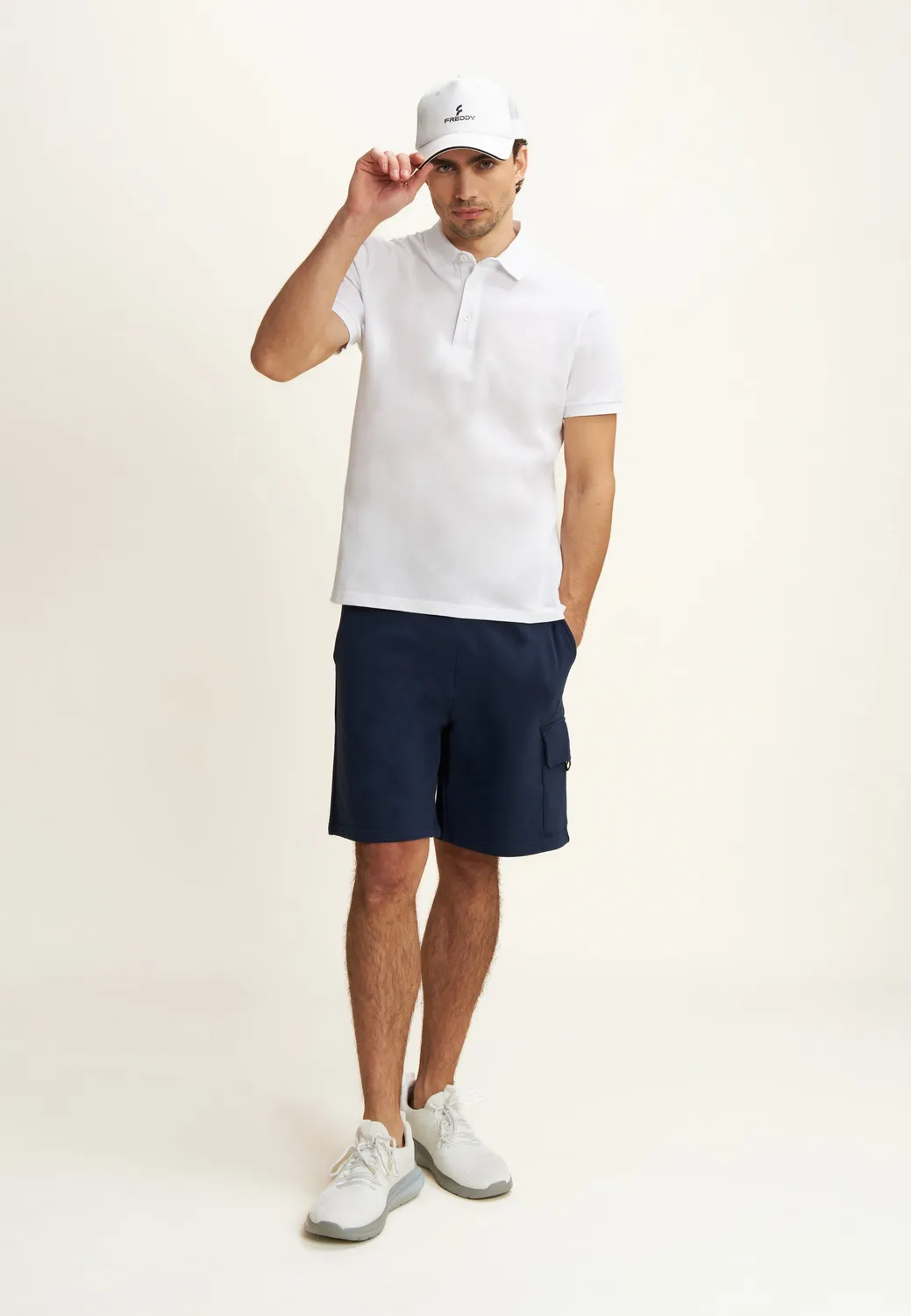 Freddy Poloshirt Schwarz Piquet Baumwolle Regular