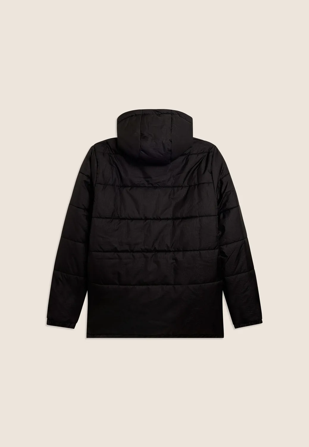 Freddy Herren Steppjacke Schwarz Kapuze Winter wattiert