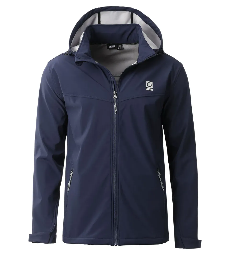 LPO Melvin Softshelljacke Herren dunkelblau Stretch