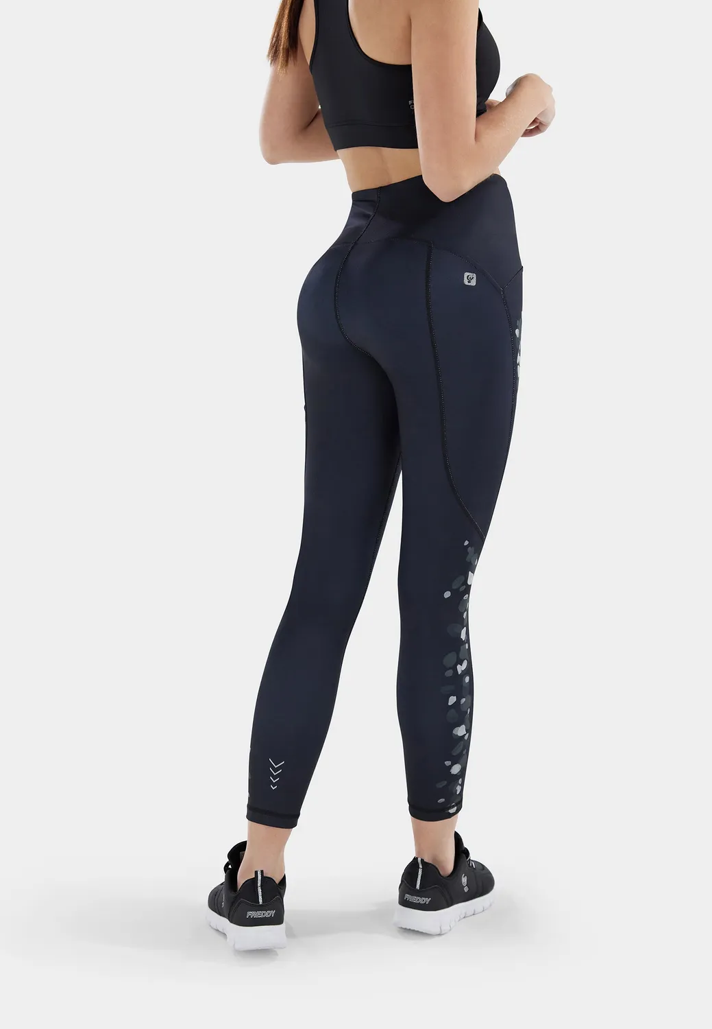 Freddy SuperFit Leggings Flower 7/8 Hoher Bund Recycelt