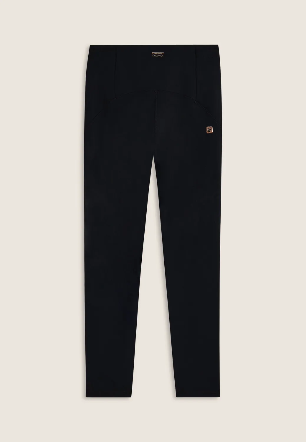 Freddy 7/8 Leggings Damen Nero mit Taschen blickdicht