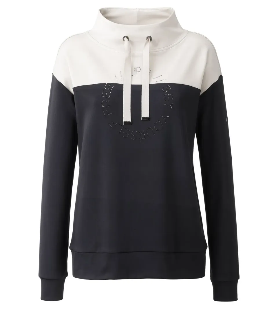 LPO Amber Sweatshirt schwarz Stehkragen