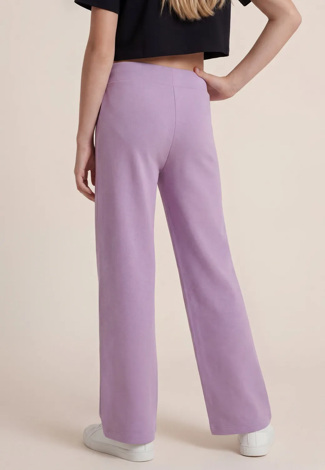 Freddy Flare Jersey Leggings Lila Mädchen mit Schlitz