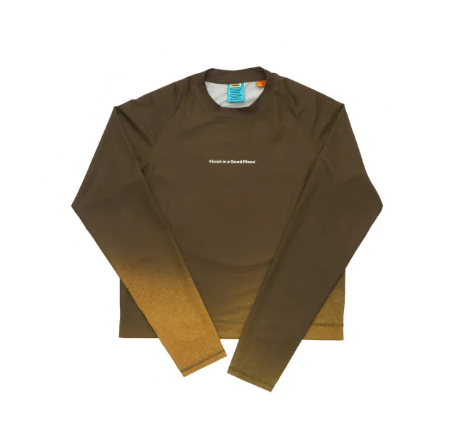 UNNA Gradient LS W Laufshirt Braun/Gold atmungsaktiv