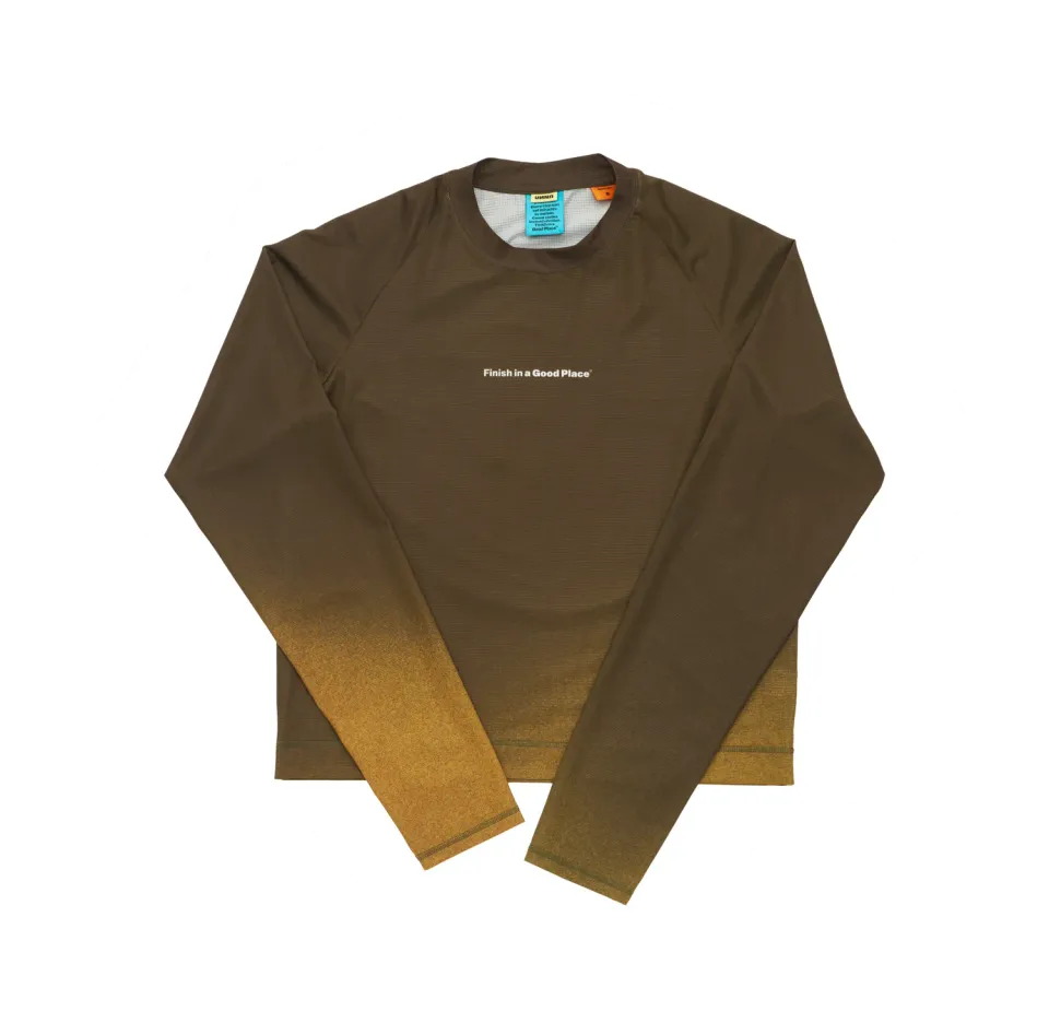 UNNA Gradient LS W Laufshirt Braun/Gold atmungsaktiv