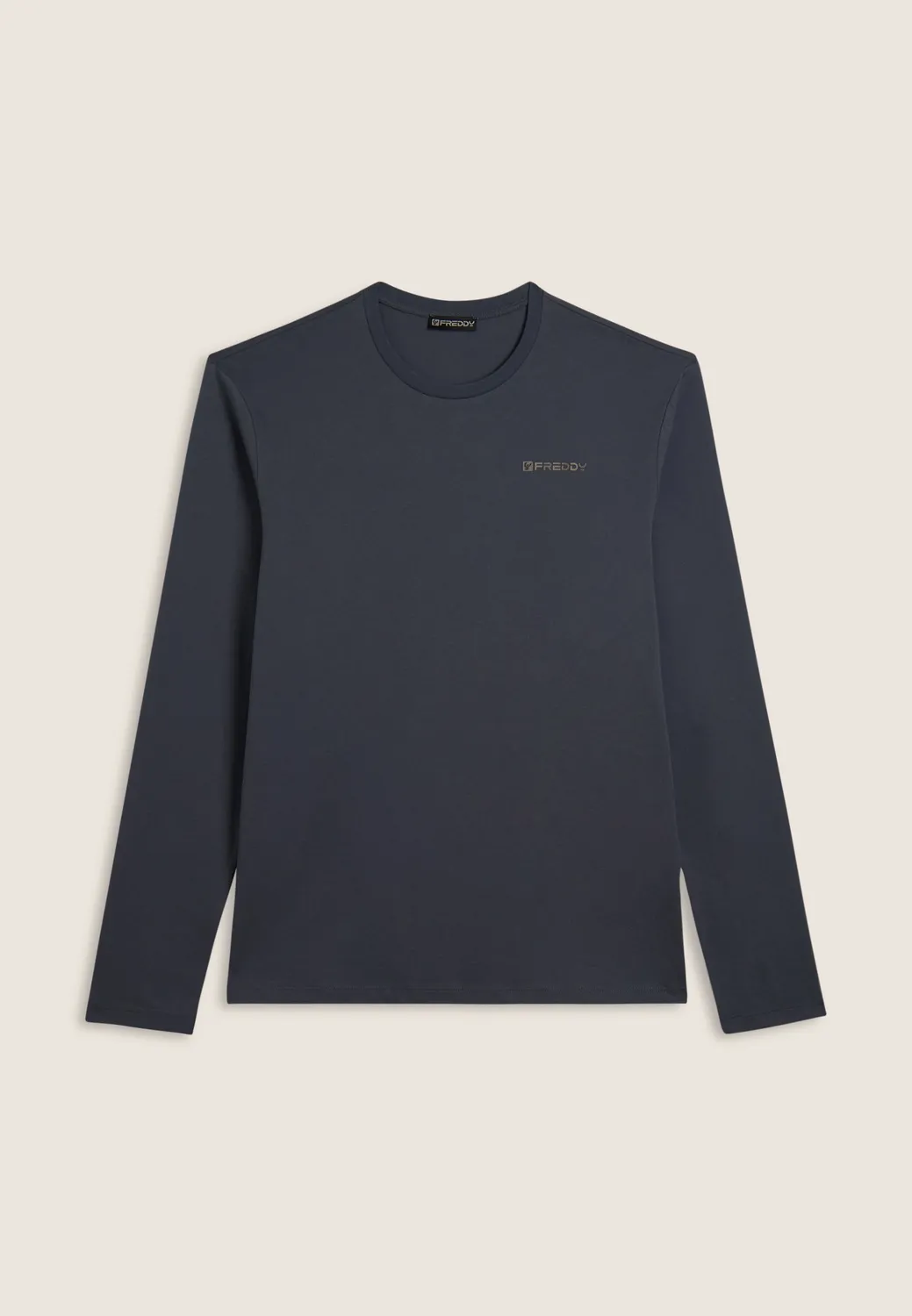 Freddy Langarmshirt Herren Baumwolle Dunkelblau regular