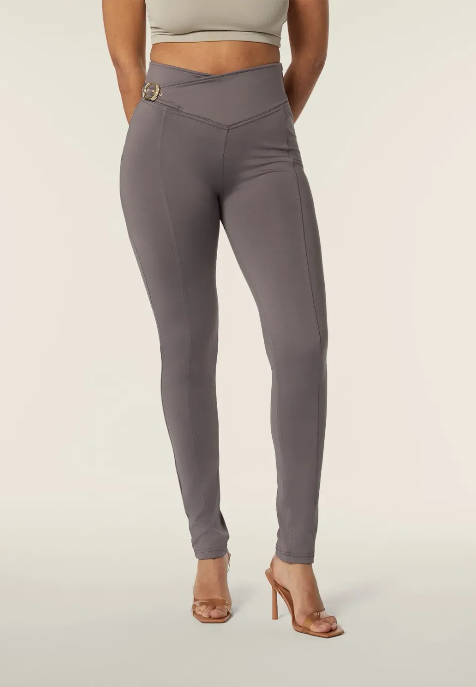Freddy WR.UP Hose Damen High Waist Push-up Grau