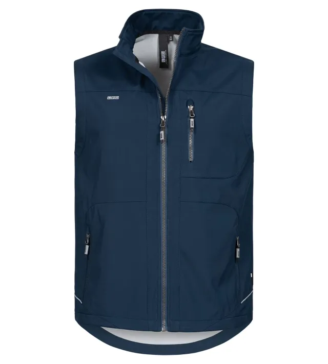 LPO Hajo Softshellweste Herren blau winddicht