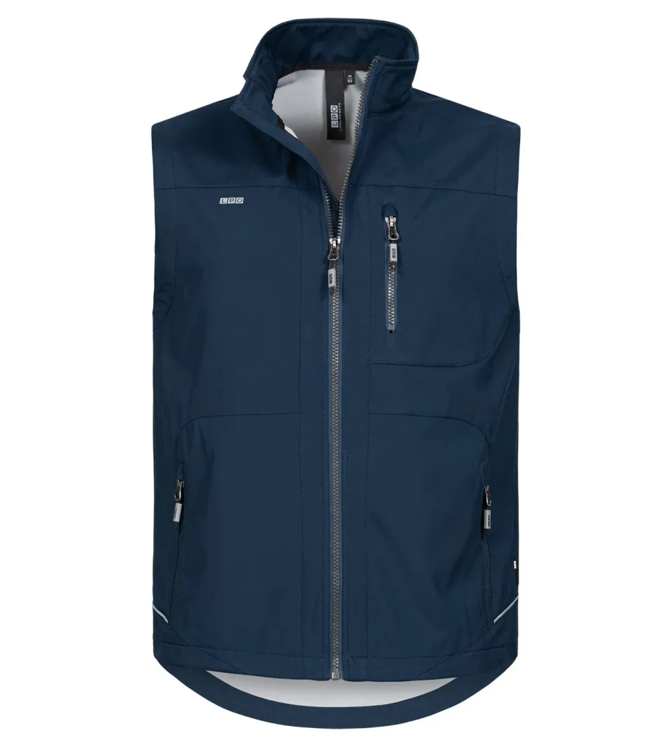LPO Hajo Softshellweste Herren blau winddicht