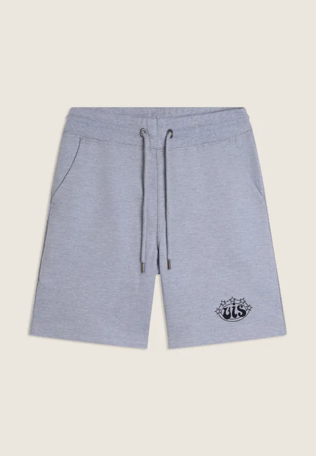 Freddy VIS Damen Shorts Baumwollmix Grey Heather elastisch