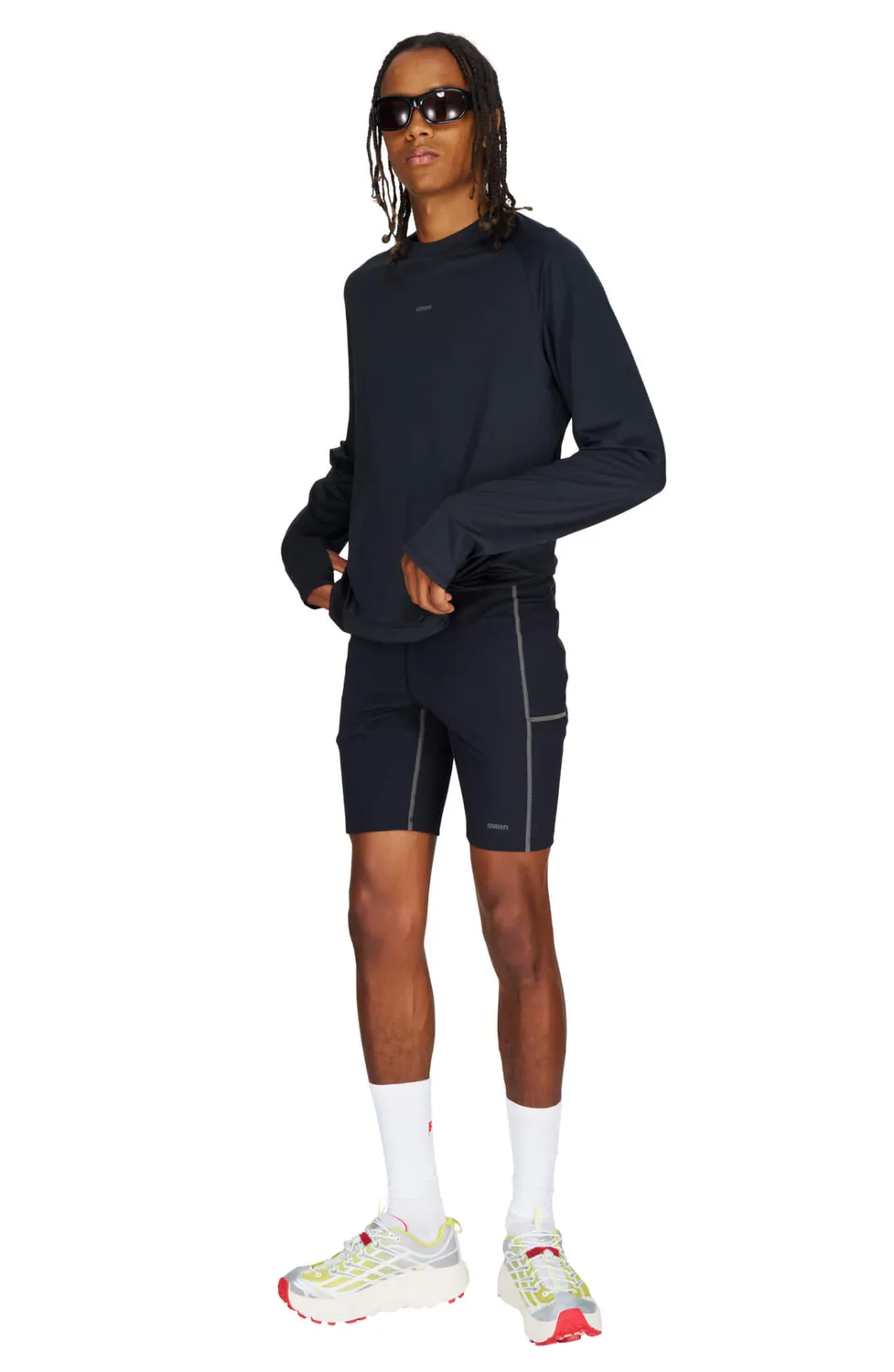 UNNA Boost Half Tights Laufshorts Schwarz kurz
