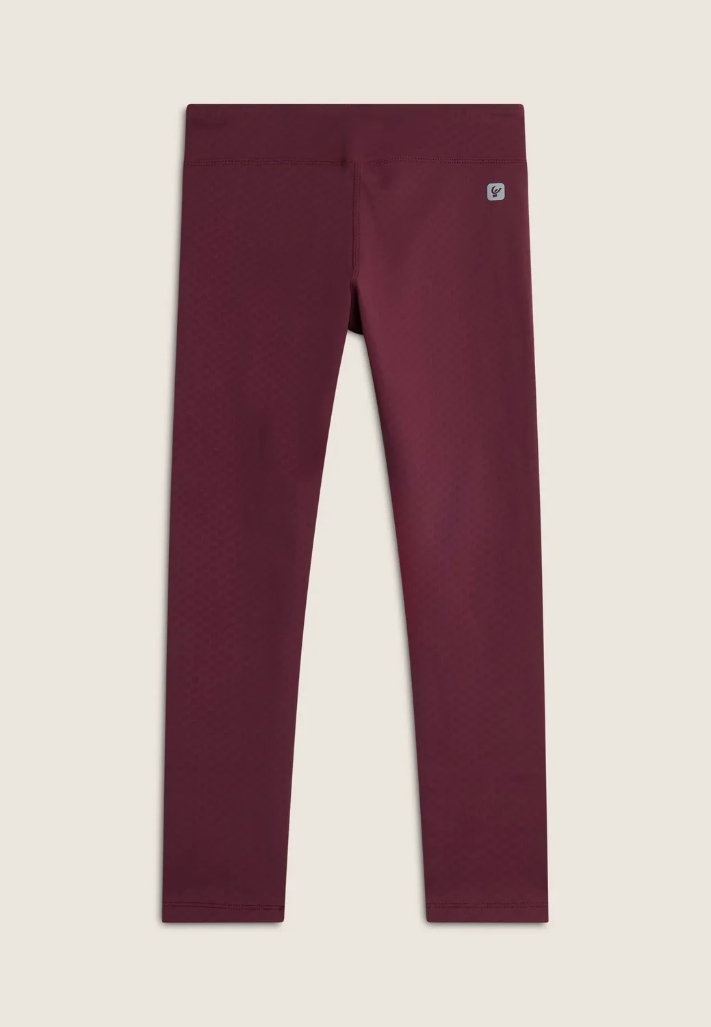 Freddy 7/8 Sportleggings hoher Bund Pickled Beet Karo blickdicht