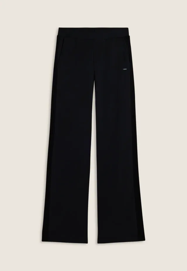 Freddy Wide Leg Sweathose Modal schwarz weich