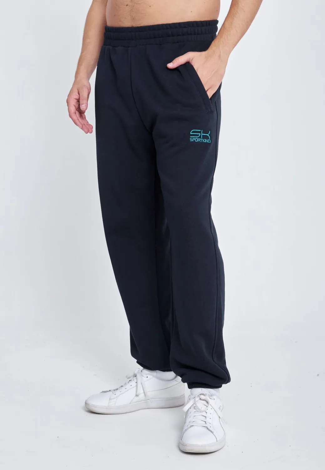 SPORTKIND Jogginghose Herren Baumwolle Taschen
