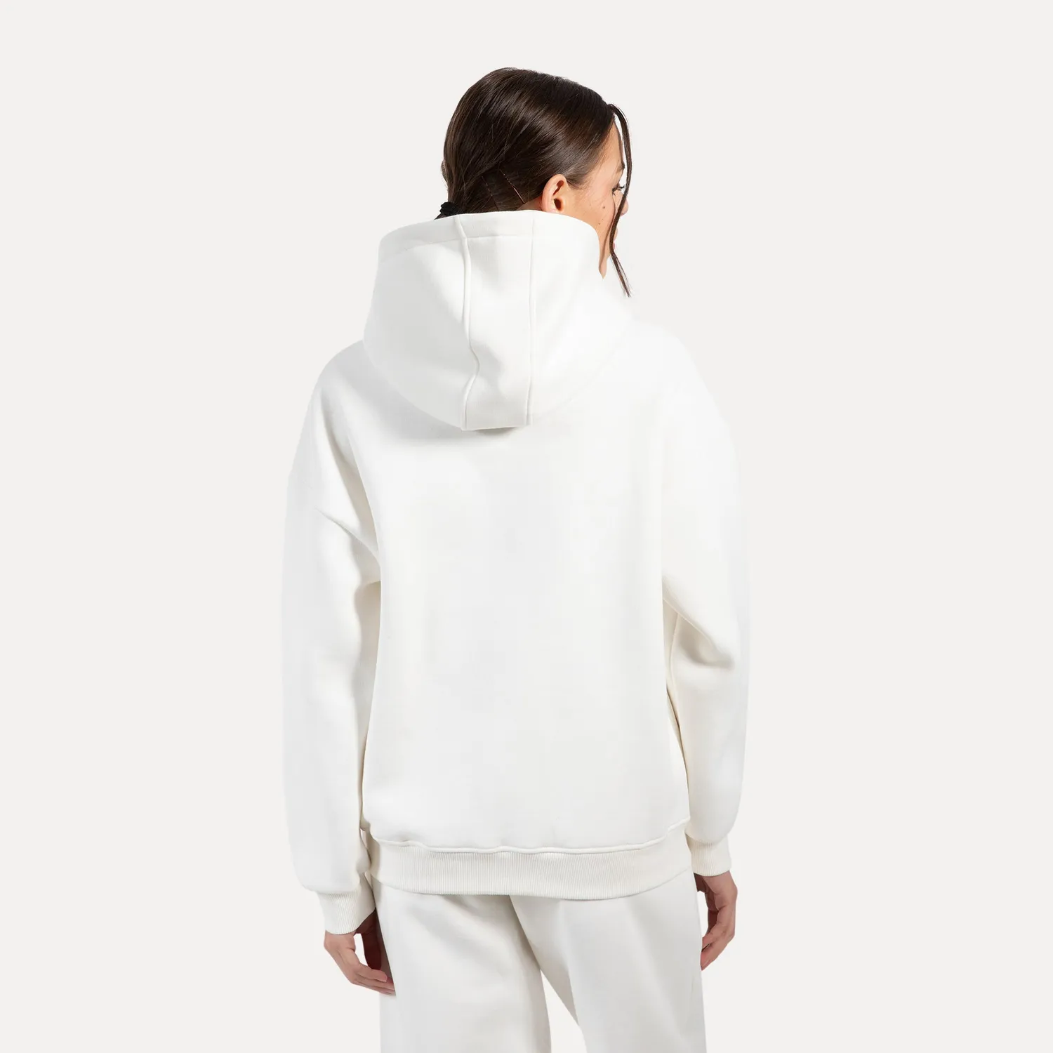 Smilodox Lyanna Hoodie Damen Creme Oversize warm
