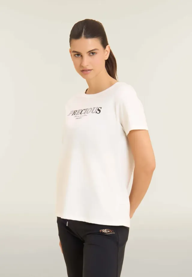 Freddy Precious Moments T-Shirt Strass Schwarz