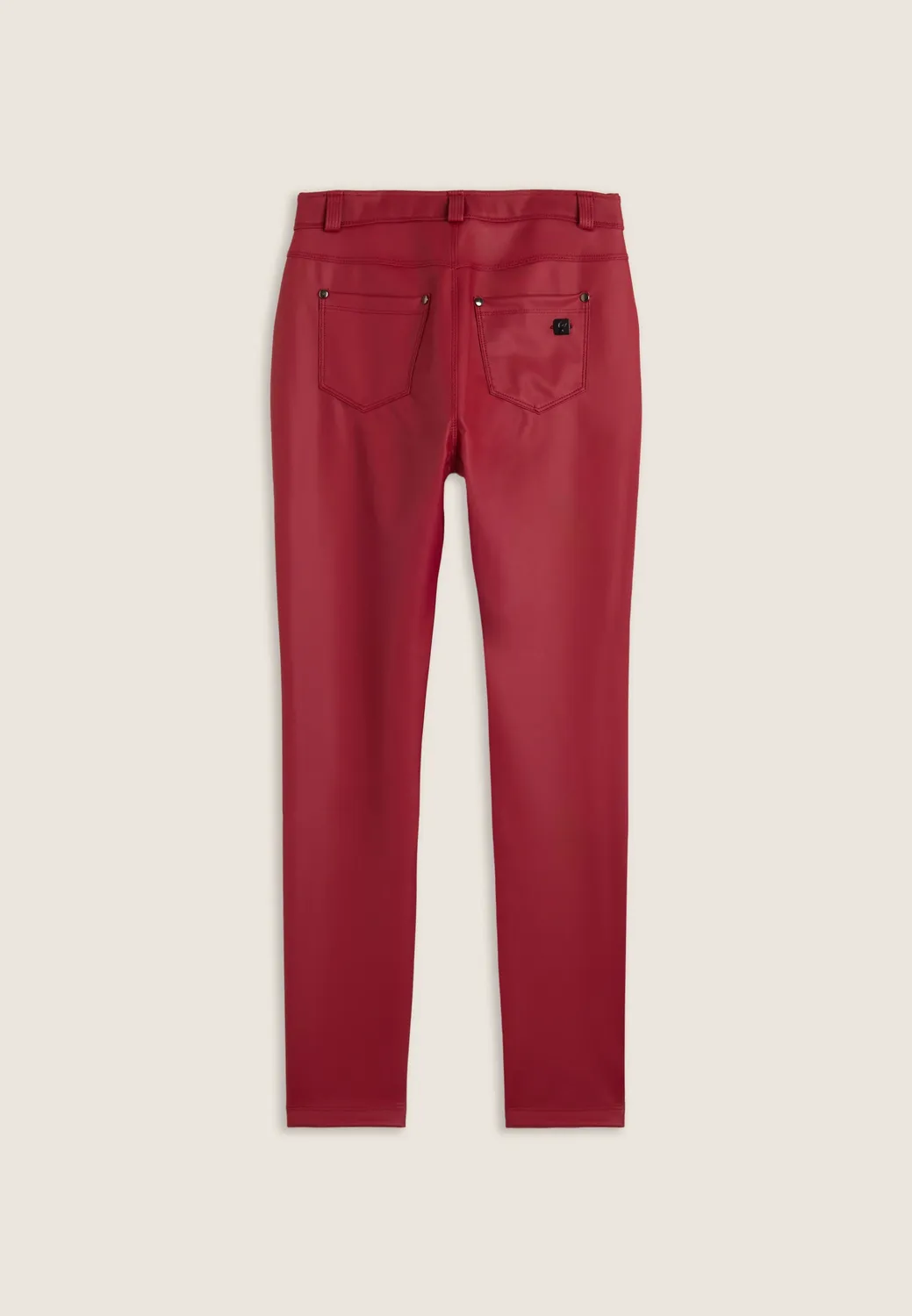 Freddy Skinny Kunstlederhose Schwarz blickdicht